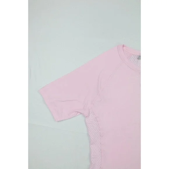 Columbia Women Maplegate Light Pink Short Sleeve Shirt M Active Fit Omni Wick - Picture 5 of 13